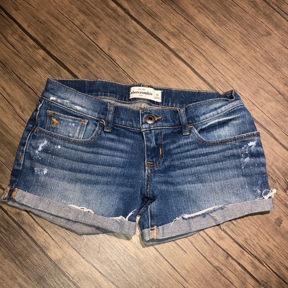 abercrombie kids jean shorts